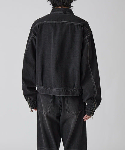 Neucon 復古水洗 可雙面穿 牛仔夾克