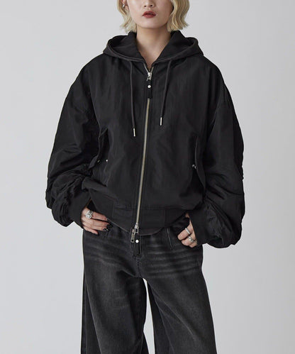 Neucon 尼龍MA-1版型夾克 可成套搭配