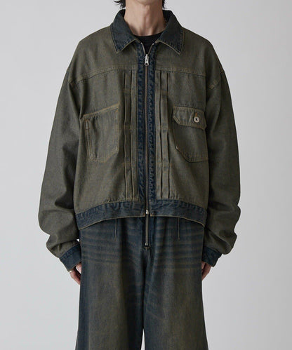 Neucon 復古水洗 可雙面穿 牛仔夾克
