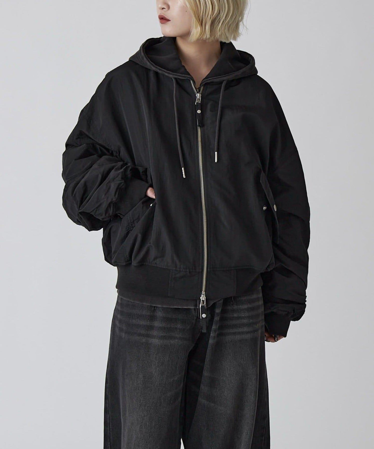 Neucon 尼龍MA-1版型夾克 可成套搭配