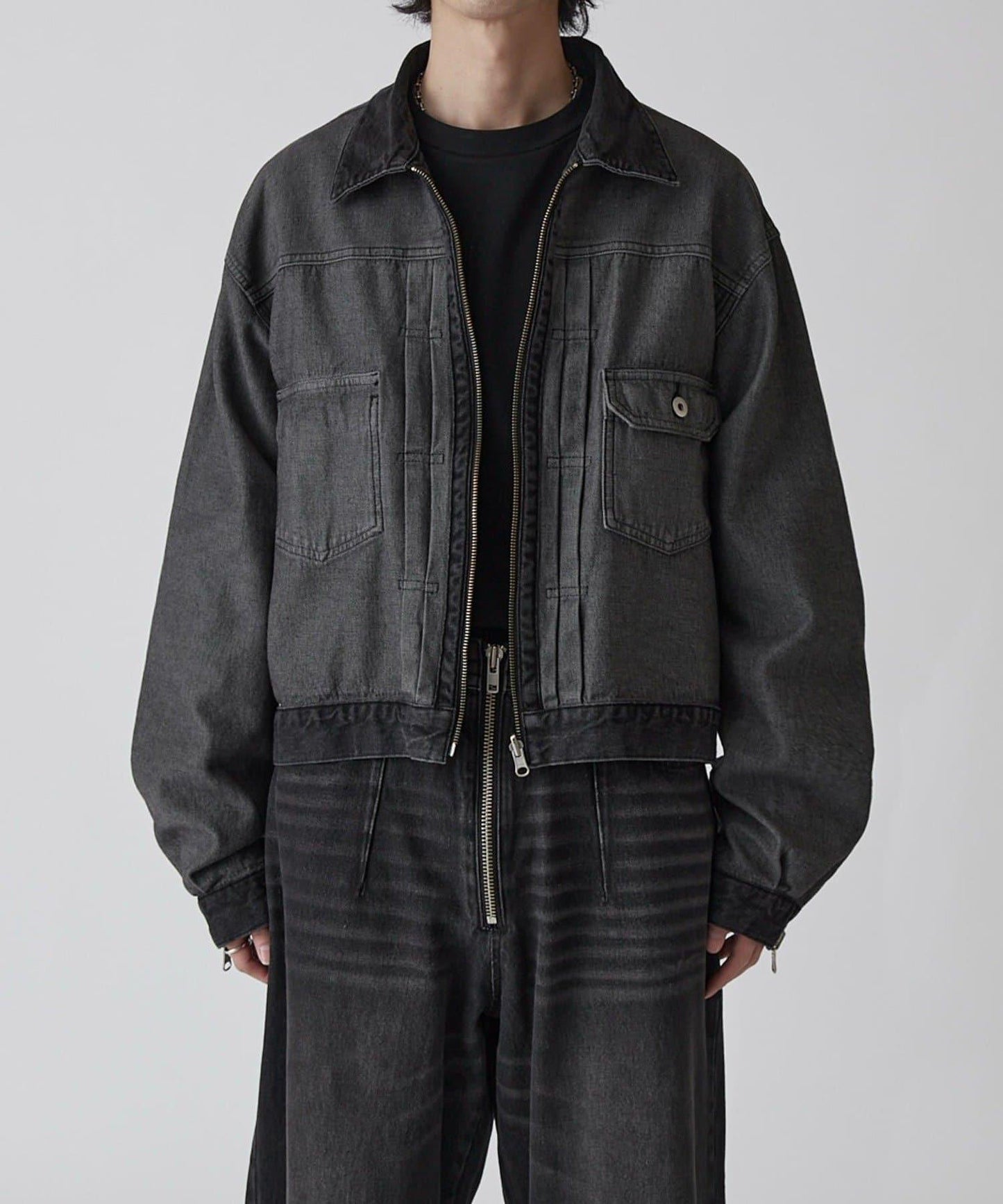 Neucon 復古水洗 可雙面穿 牛仔夾克