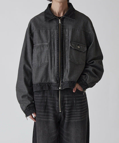 Neucon 復古水洗 可雙面穿 牛仔夾克