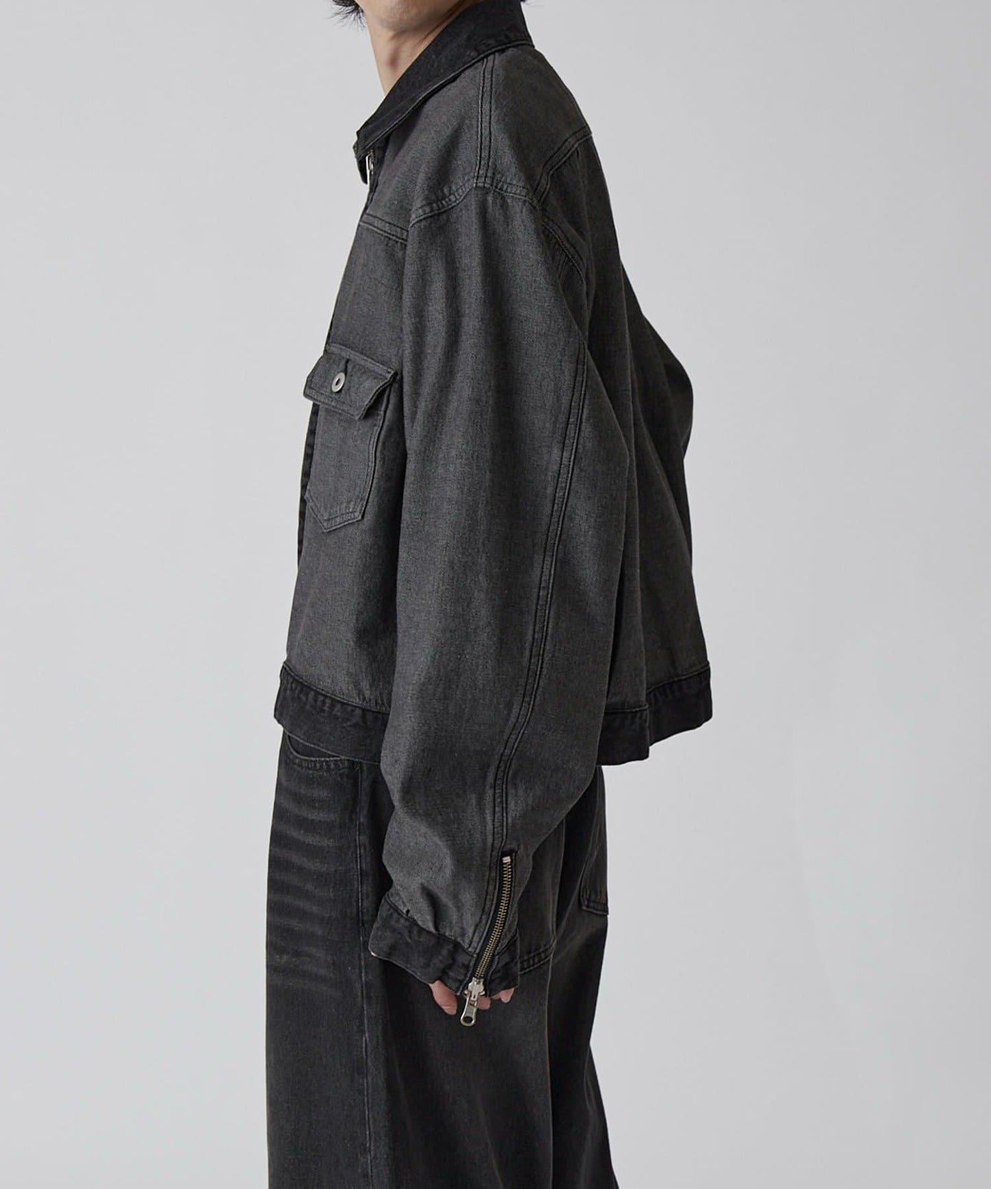 Neucon 復古水洗 可雙面穿 牛仔夾克