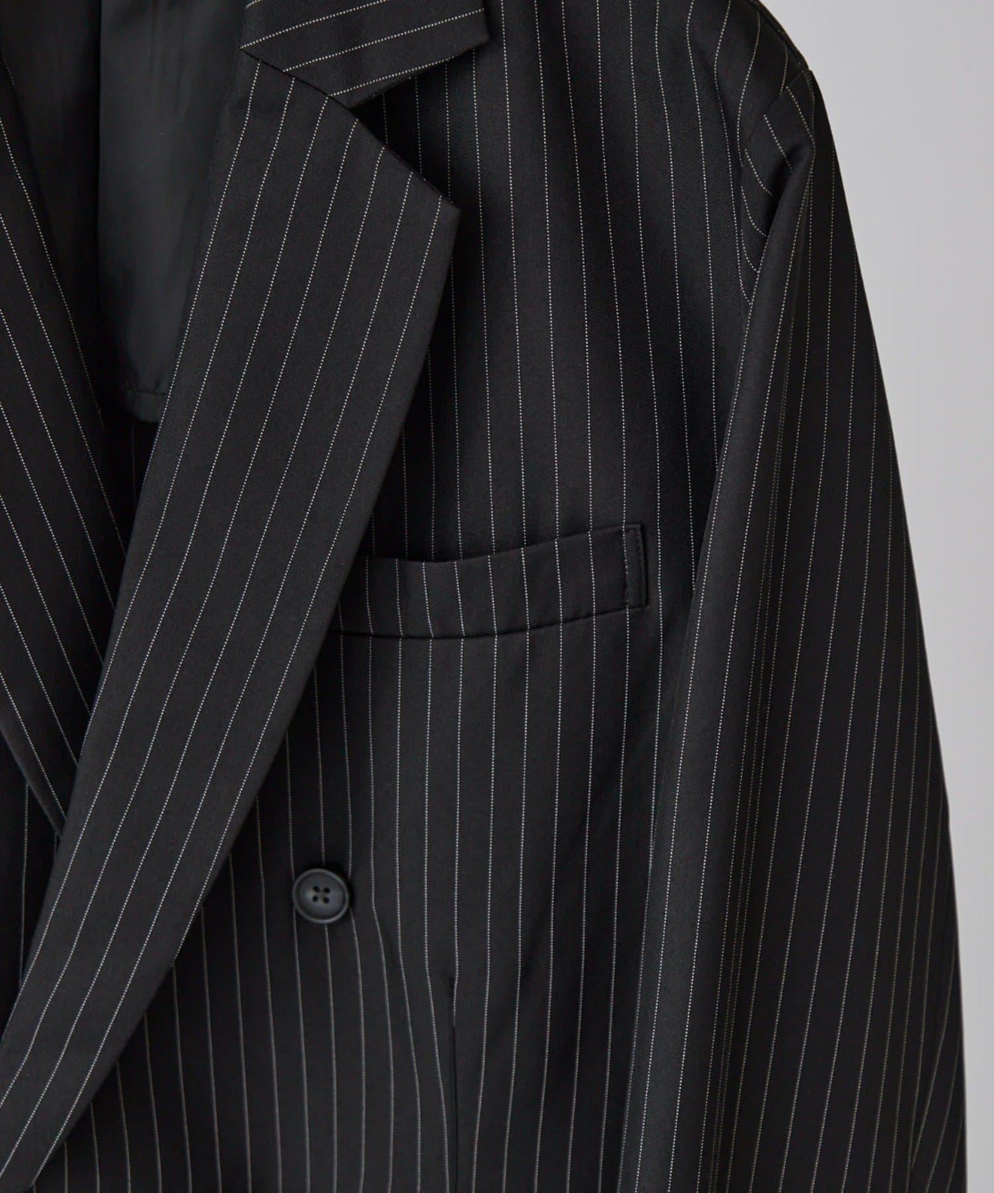 Neucon 細條紋寬鬆雙排扣設計 可成套搭配 夾克