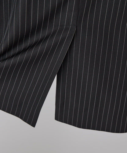 Neucon 細條紋寬鬆雙排扣設計 可成套搭配 夾克