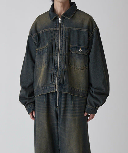 Neucon 復古水洗 可雙面穿 牛仔夾克