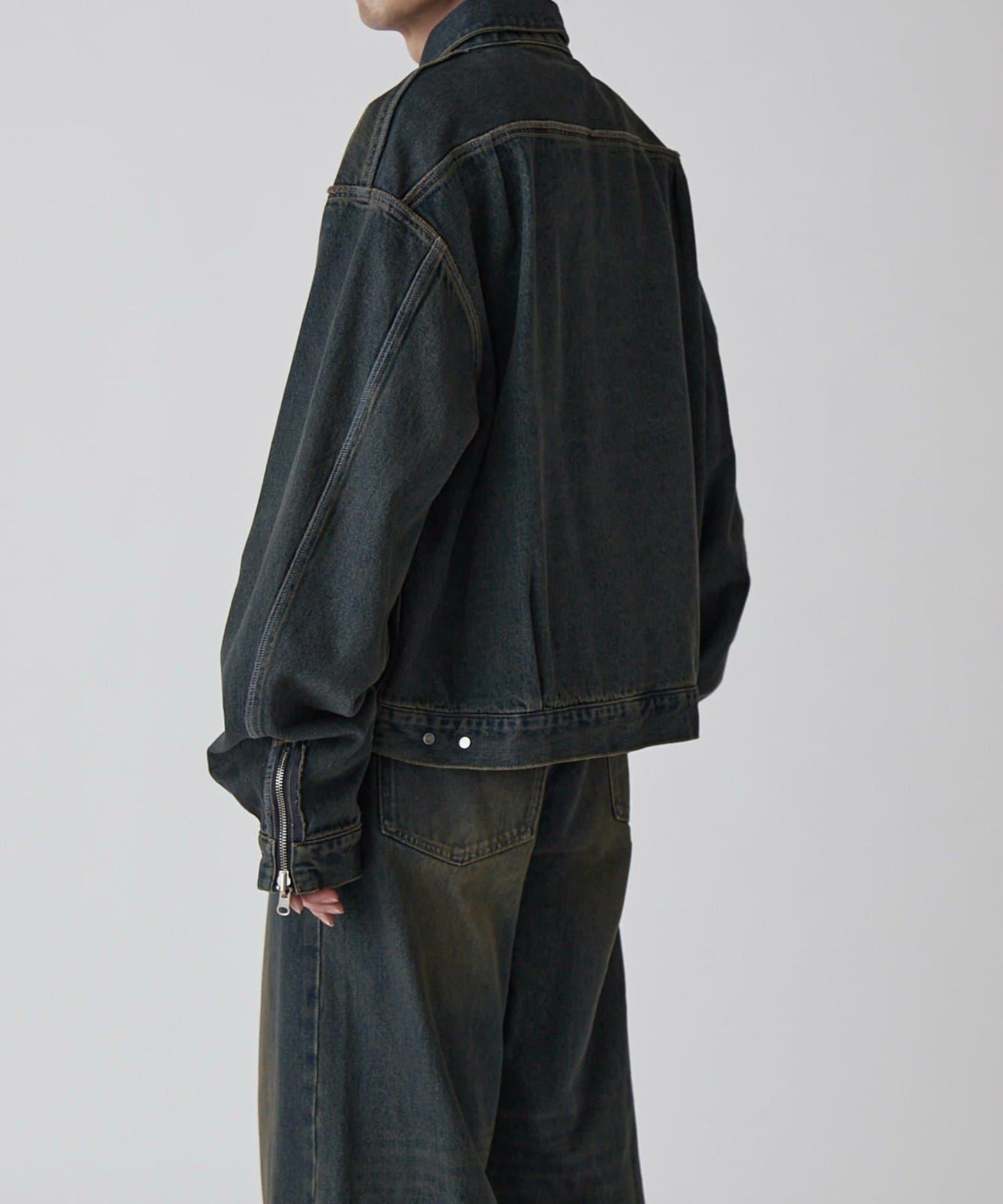 Neucon 復古水洗 可雙面穿 牛仔夾克