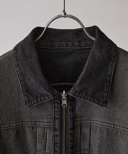 Neucon 復古水洗 可雙面穿 牛仔夾克