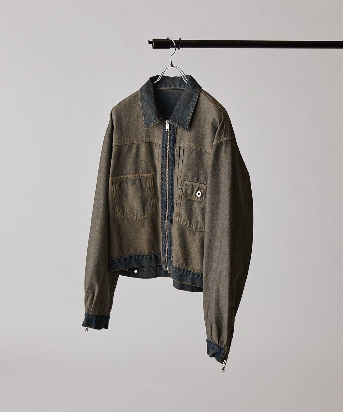 Neucon 復古水洗 可雙面穿 牛仔夾克