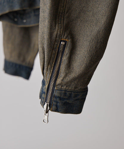 Neucon 復古水洗 可雙面穿 牛仔夾克