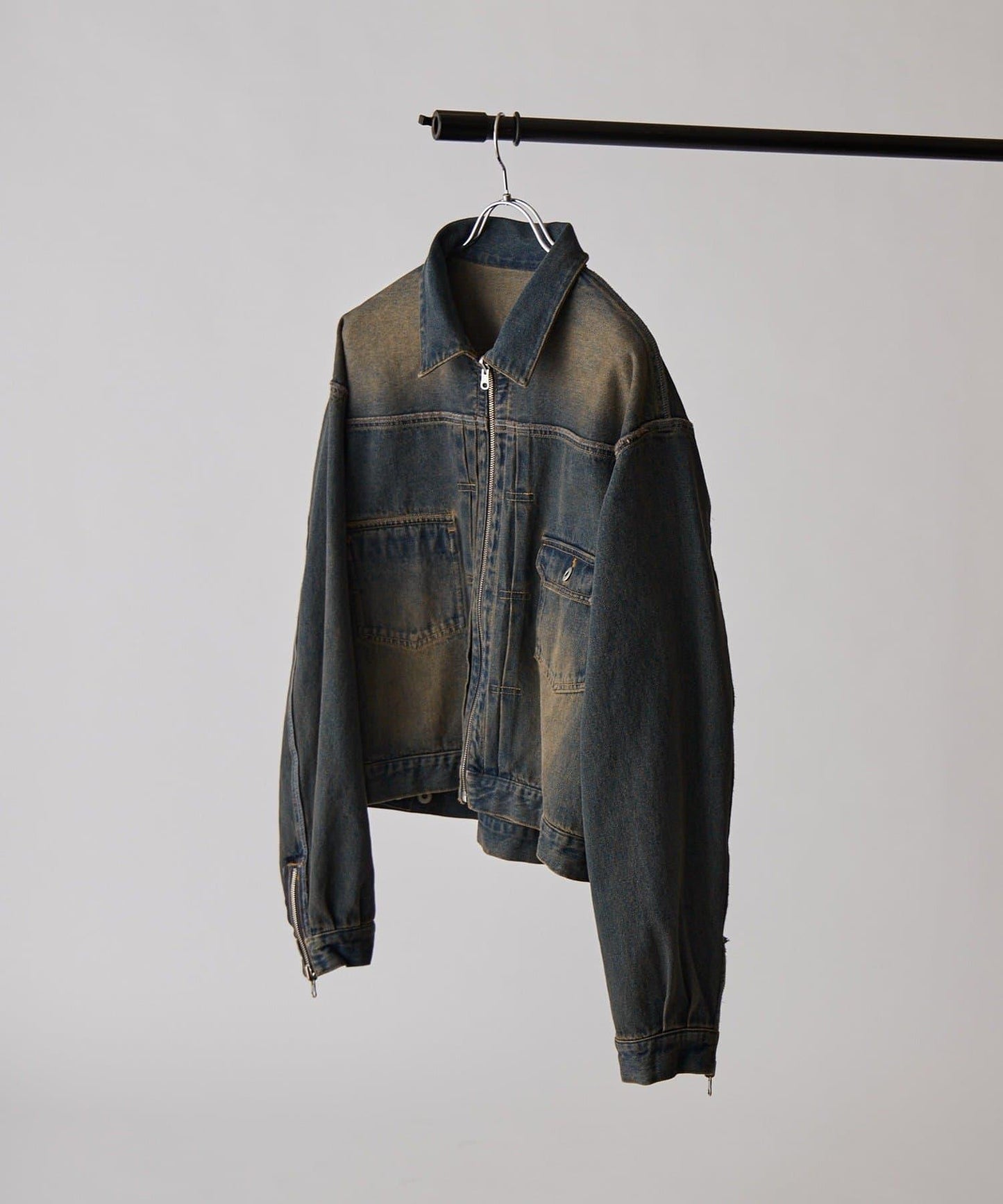 Neucon 復古水洗 可雙面穿 牛仔夾克