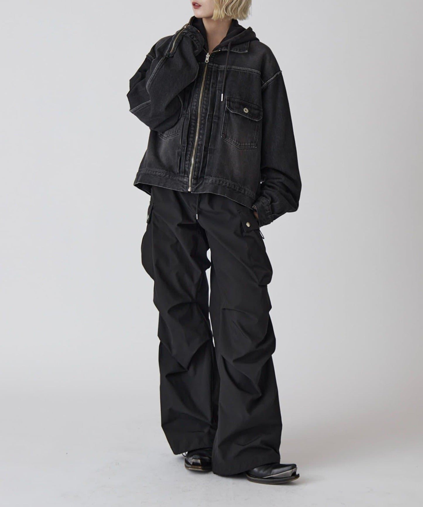 Neucon 復古水洗 可雙面穿 牛仔夾克