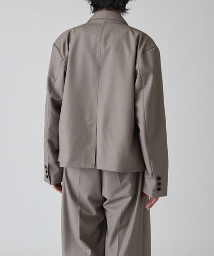 Neucon 箱型寬鬆短款雙排扣設計 夾克（可成套搭配）