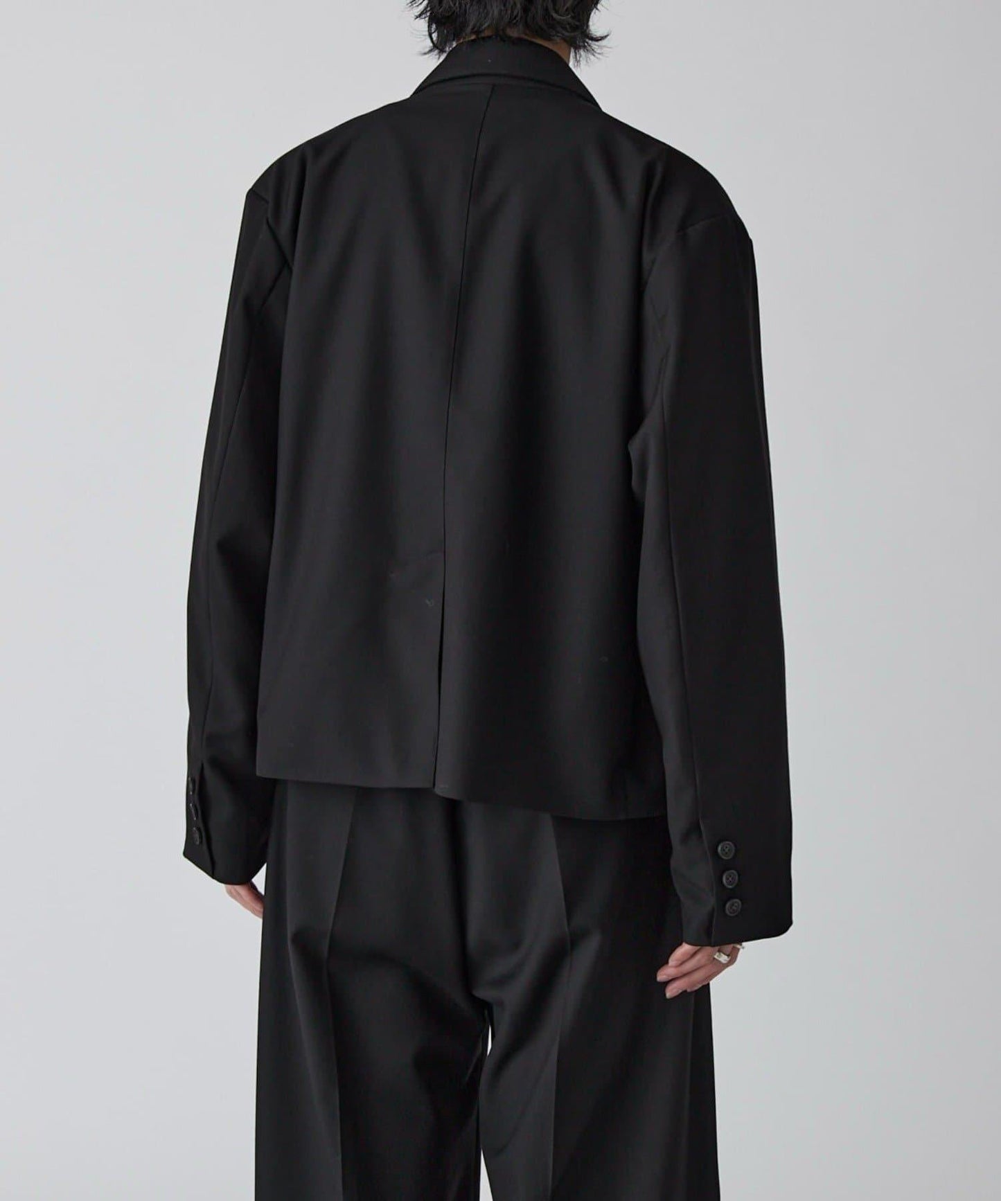 Neucon 箱型寬鬆短款雙排扣設計 夾克（可成套搭配）