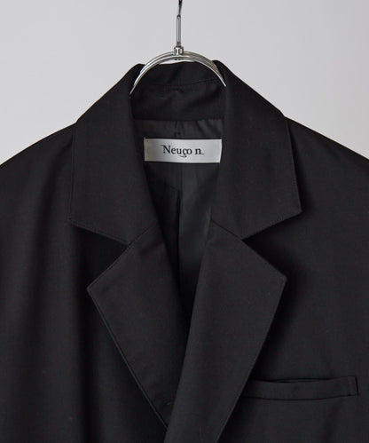 Neucon 箱型寬鬆短款雙排扣設計 夾克（可成套搭配）