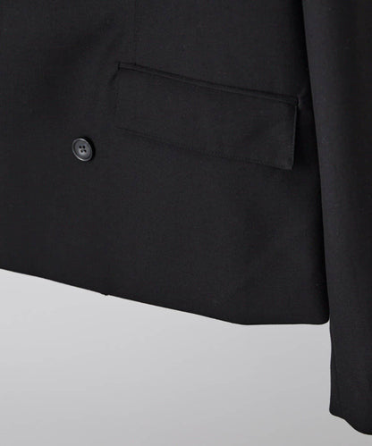 Neucon 箱型寬鬆短款雙排扣設計 夾克（可成套搭配）