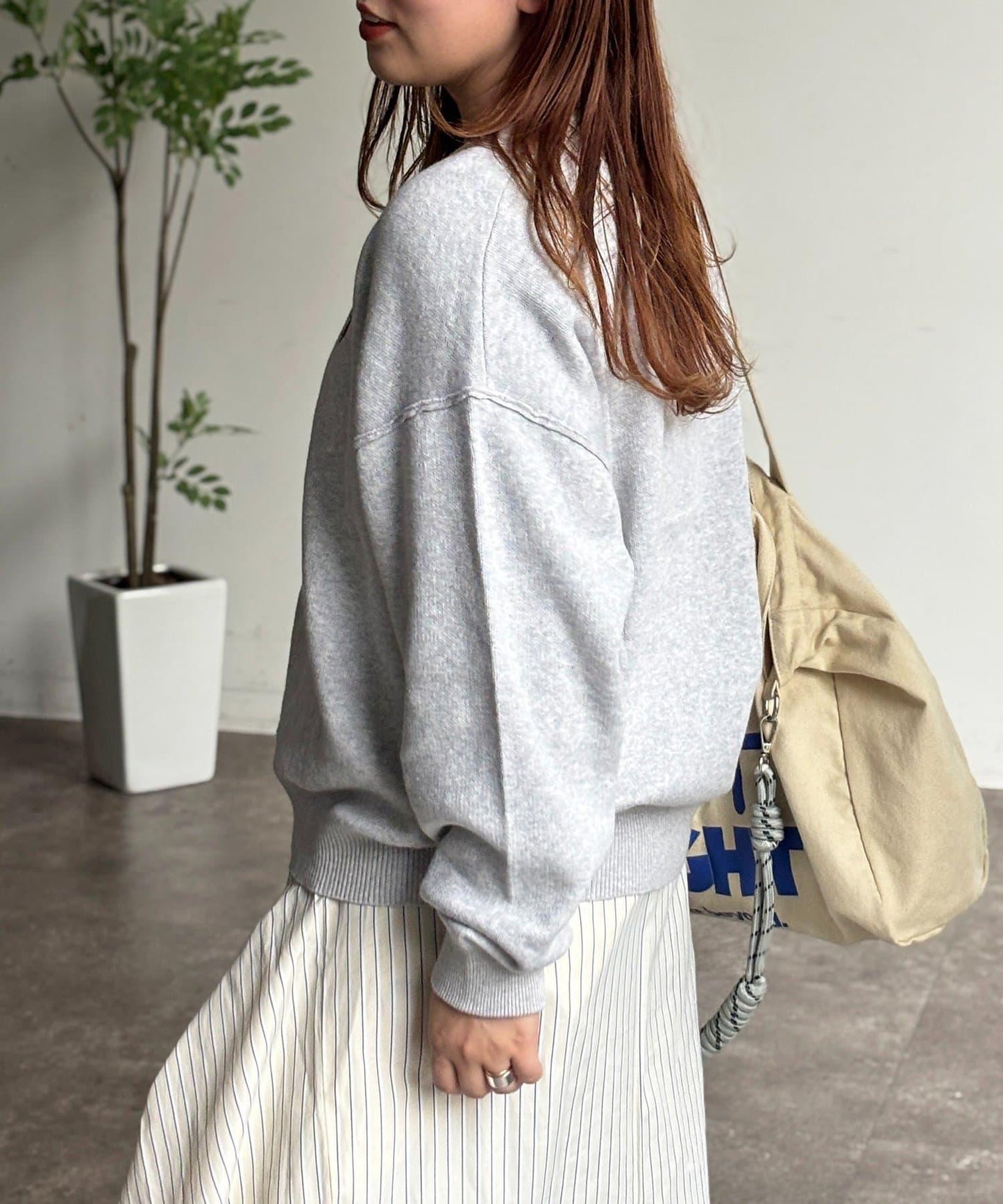 U.S. POLO ASSN. V領衛衣風針織上衣