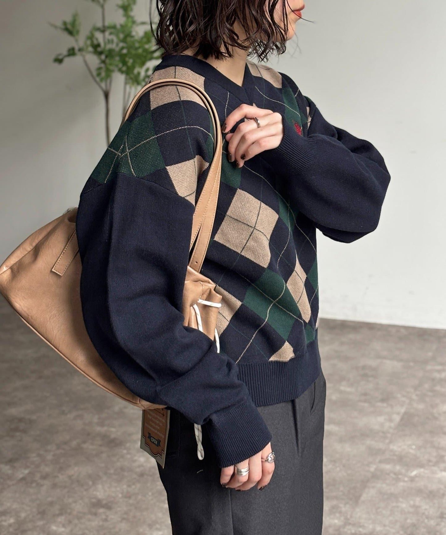 U.S. POLO ASSN. V領衛衣風針織上衣