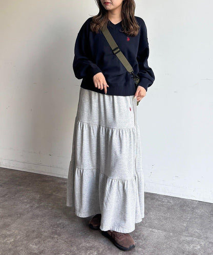 U.S. POLO ASSN. V領衛衣風針織上衣