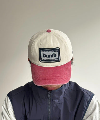 顏料染拼色棒球帽