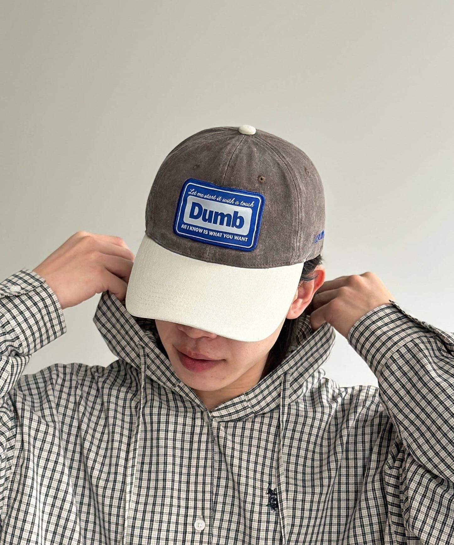 顏料染拼色棒球帽