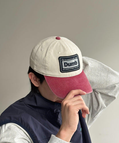 顏料染拼色棒球帽