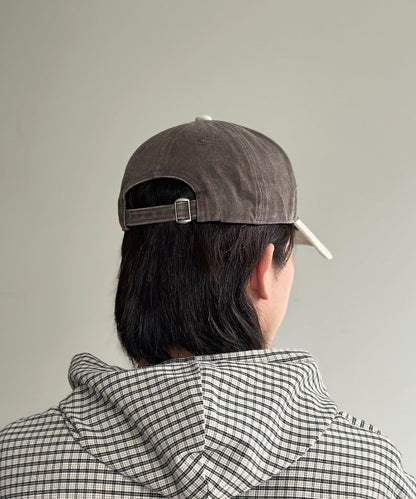 顏料染拼色棒球帽