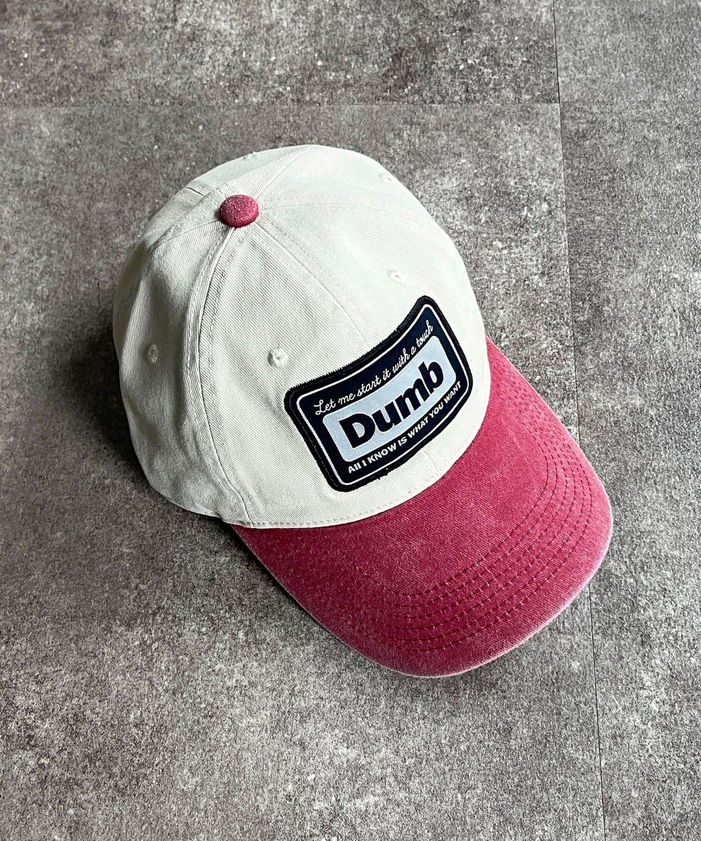 顏料染拼色棒球帽