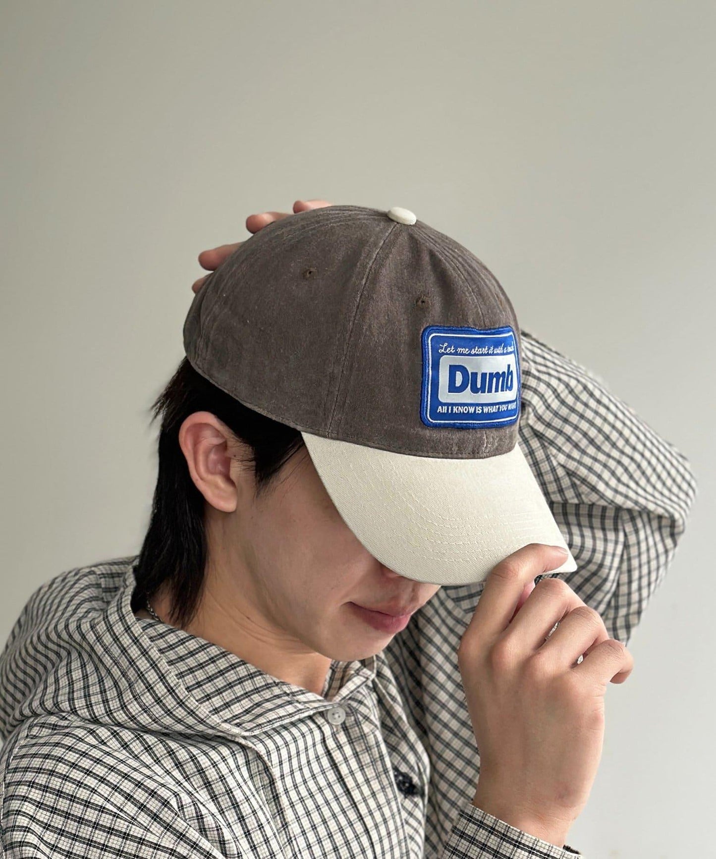 顏料染拼色棒球帽