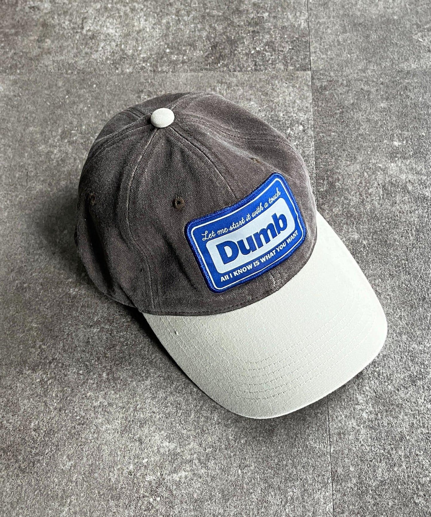 顏料染拼色棒球帽