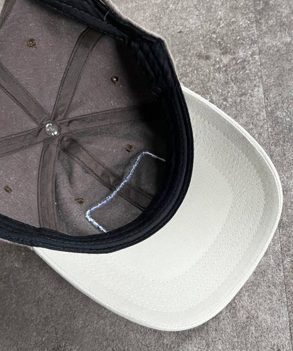 顏料染拼色棒球帽