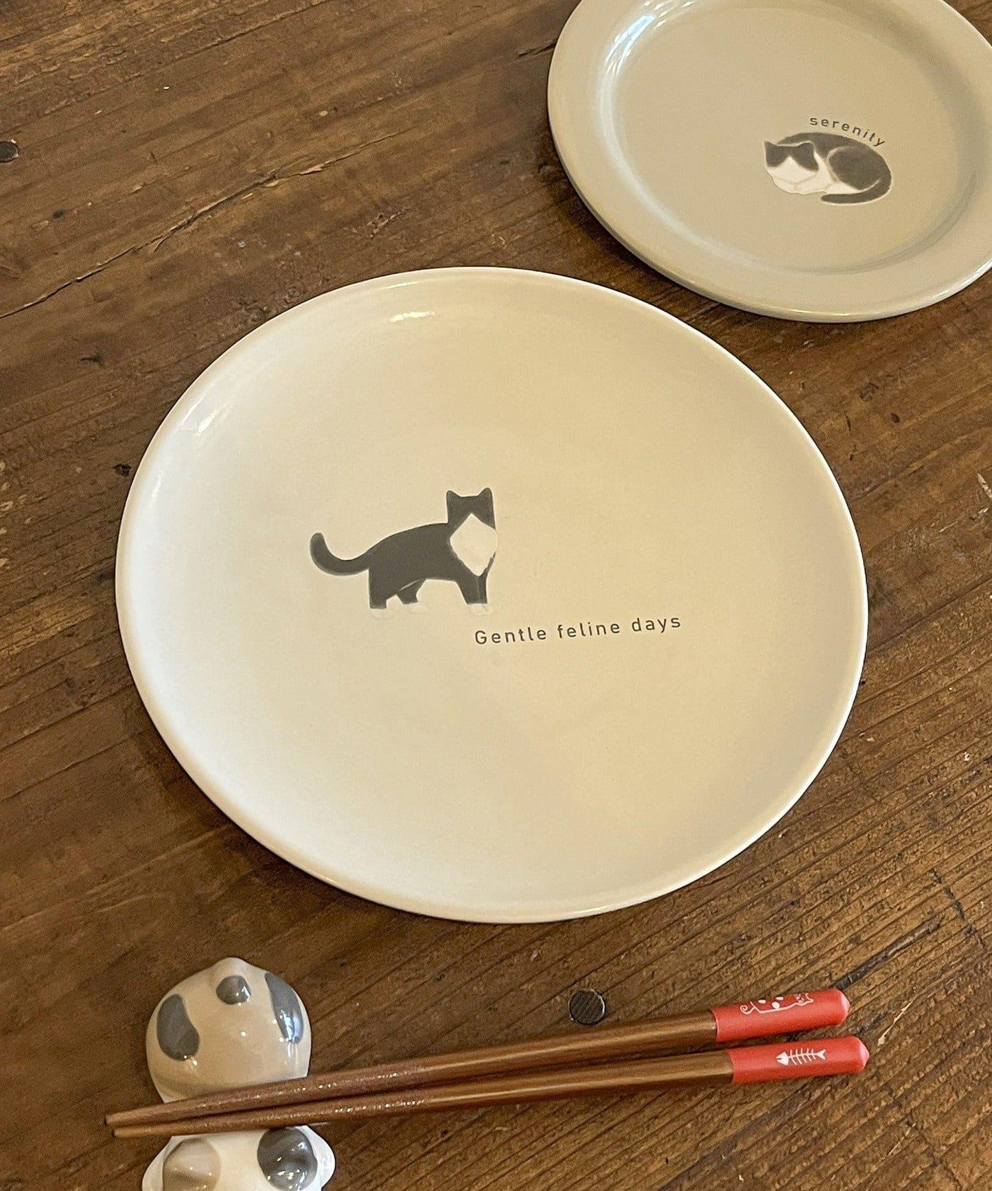 貓圖案 20cm 餐盤