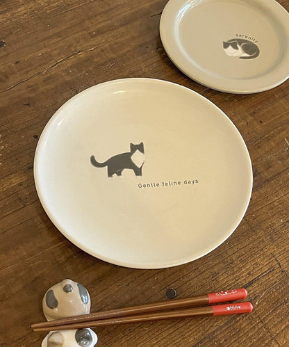 貓圖案 20cm 餐盤