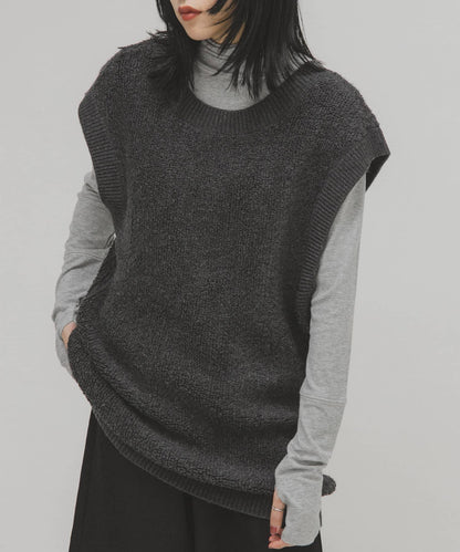 2WAY 針織背心造型 迷你連衣裙