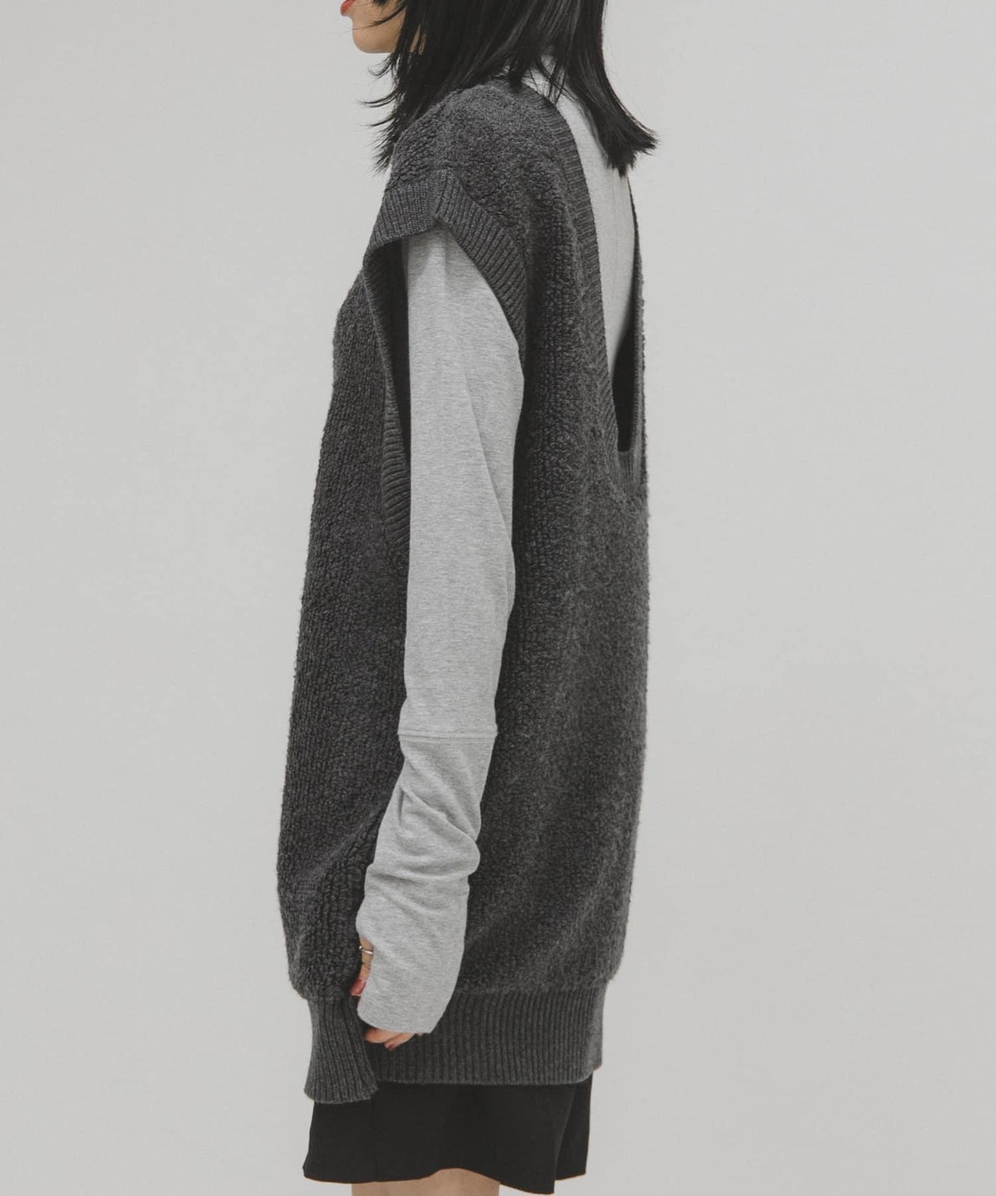 2WAY 針織背心造型 迷你連衣裙