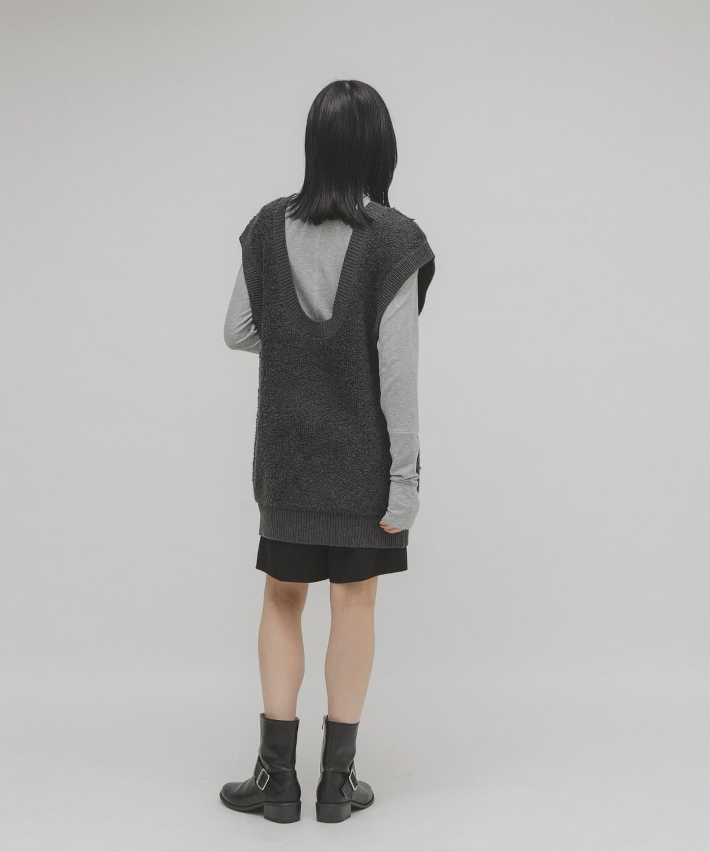 2WAY 針織背心造型 迷你連衣裙