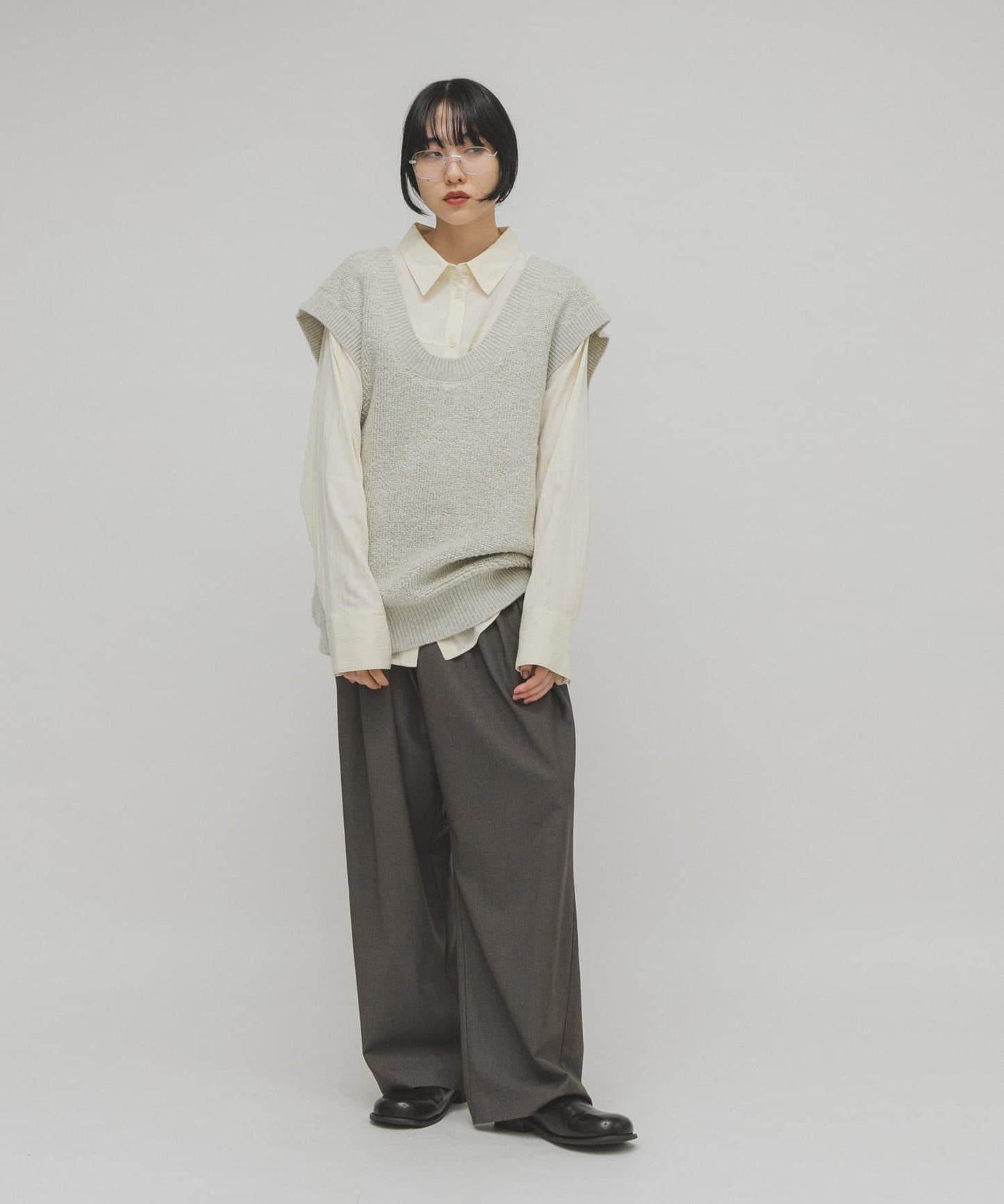 2WAY 針織背心造型 迷你連衣裙