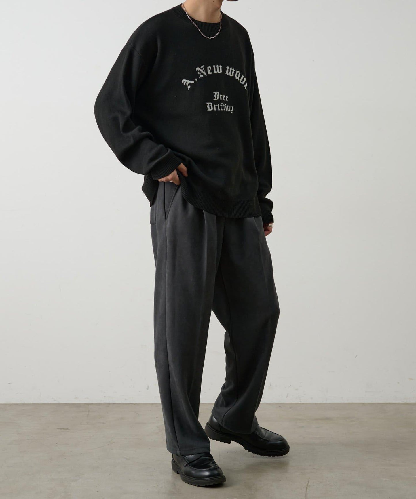 拱形Logo提花針織上衣