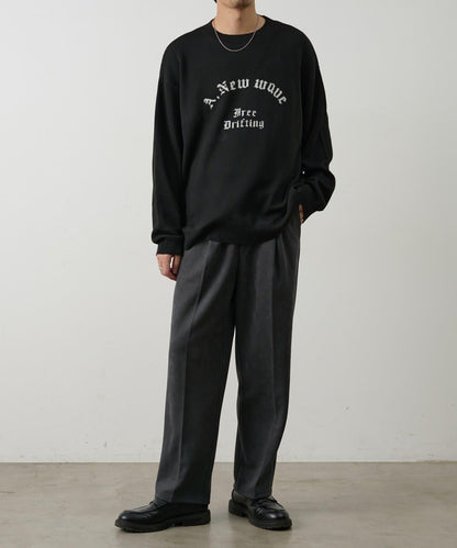 拱形Logo提花針織上衣