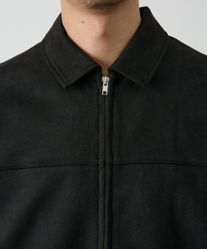 可成套搭配 合成麂皮 拉鍊襯衫夾克