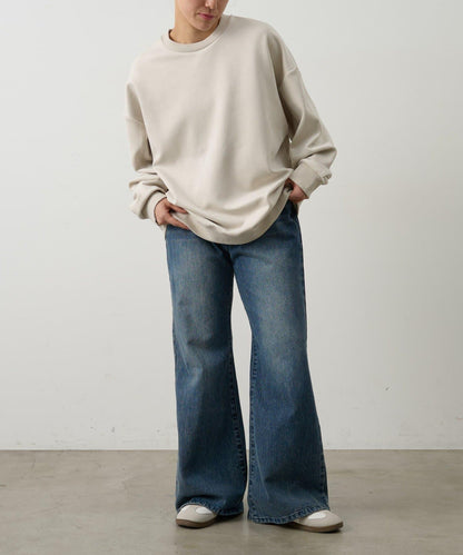 可成套搭配 合成麂皮 圓領 上衣