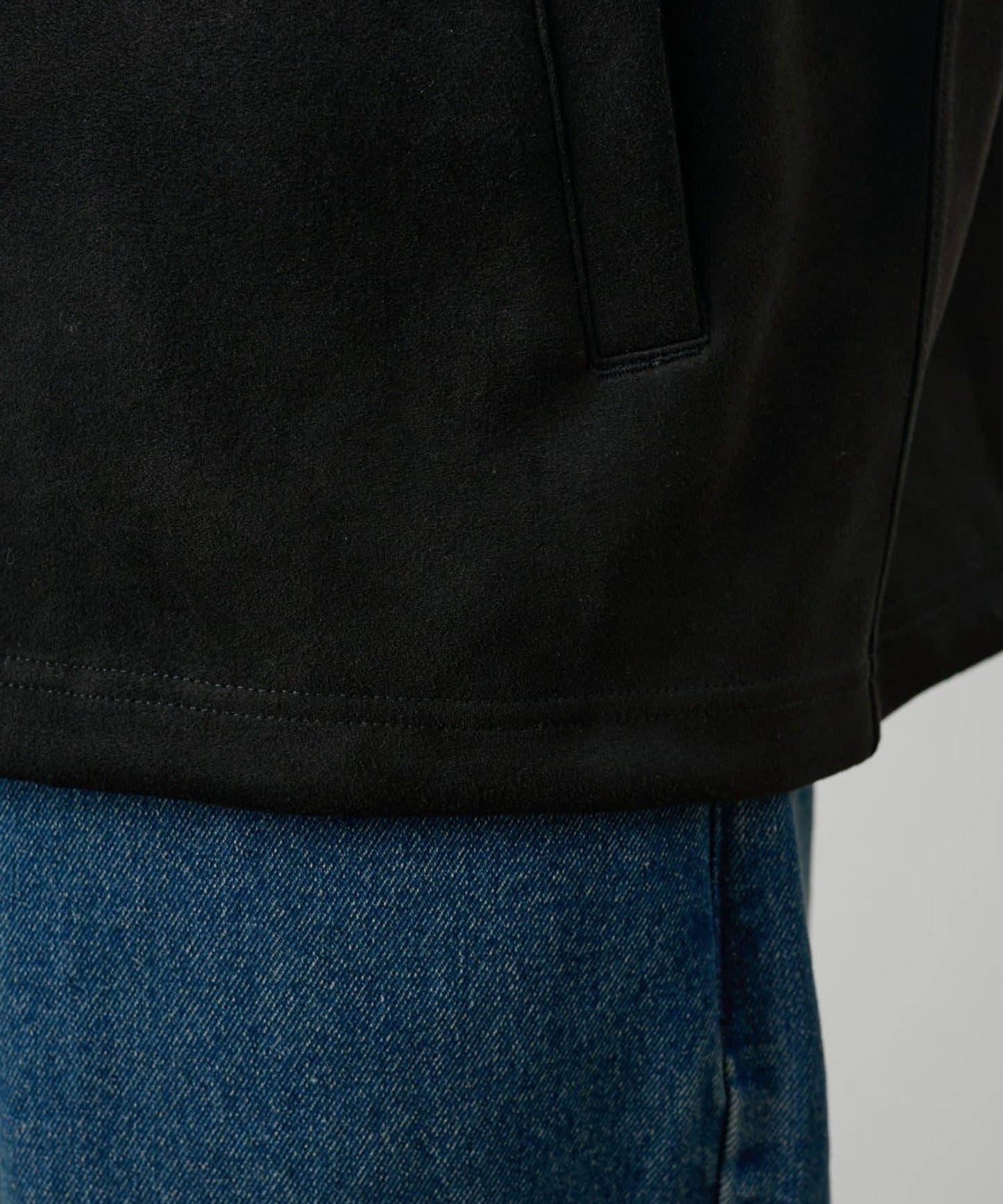 可成套搭配 合成麂皮 拉鍊襯衫夾克