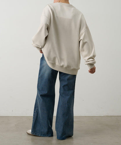 可成套搭配 合成麂皮 圓領 上衣