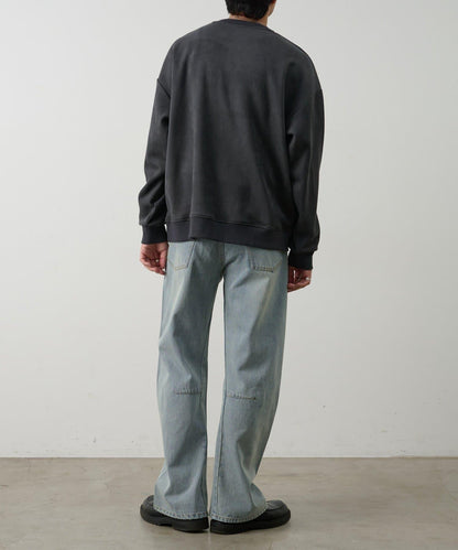 可成套搭配 合成麂皮 圓領 上衣