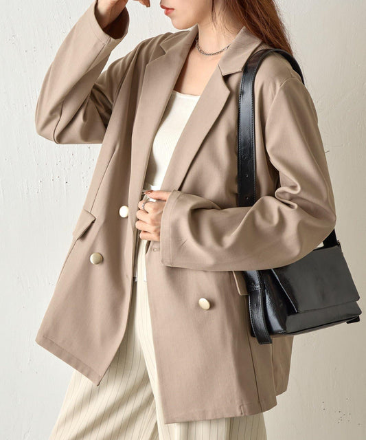 金扣雙排扣西裝外套