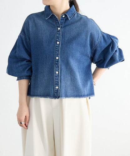 《FRIPIER》 毛邊牛仔襯衫