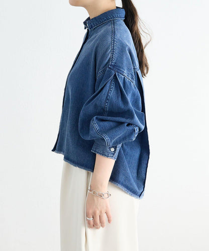 《FRIPIER》 毛邊牛仔襯衫