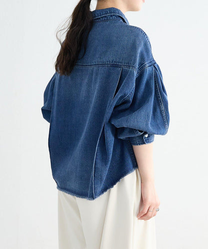 《FRIPIER》 毛邊牛仔襯衫