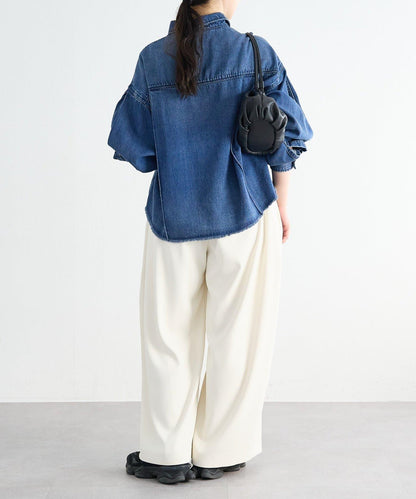 《FRIPIER》 毛邊牛仔襯衫