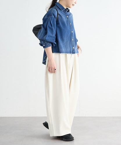 《FRIPIER》 毛邊牛仔襯衫